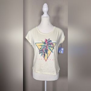 5 For $25✨️New +Tag Pier 27 Punta Cana Medium Yellow Palm Tree Grahpic T-Shirt